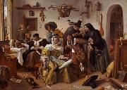 Jan Steen The Word Upside Down (mk08) France oil painting reproduction